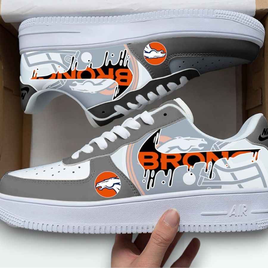 Denver Broncos Air Force 1 Shoes Stylish Team Logo Design For Fans For Men Women