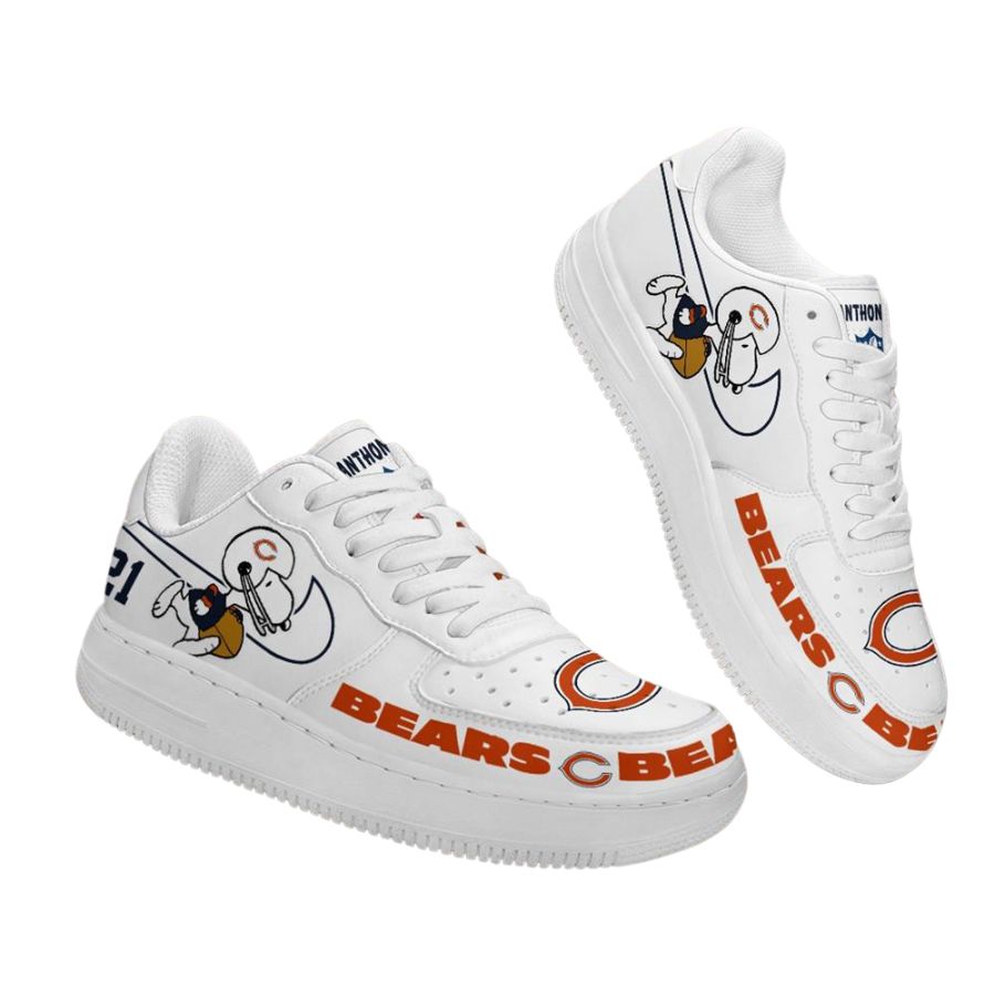 Chicago Bears Nfl Snoopy Personalized Air Force 1 Low Top Shoes For Men Women