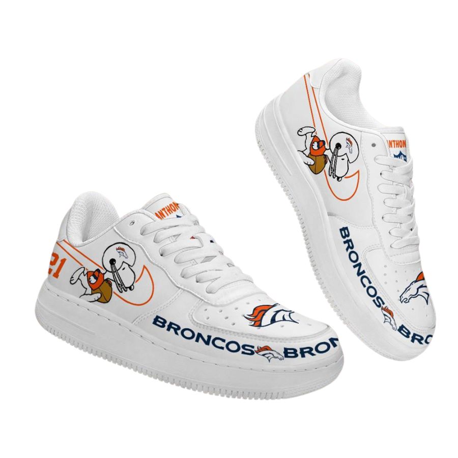 Denver Broncos Nfl Snoopy Personalized Air Force 1 Low Top Shoes For Men Women