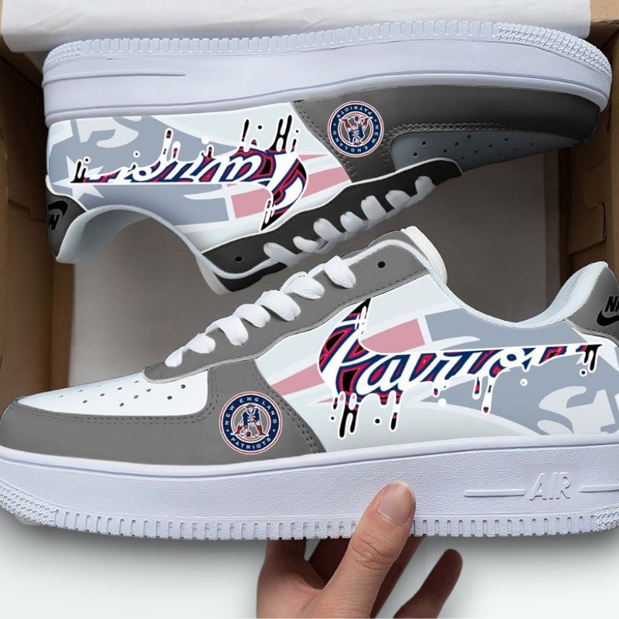 New England Patriots Air Force 1 Shoes With Team Logo Design Fan Favorite For Men Women