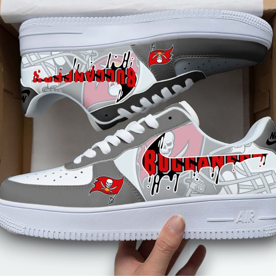 Stylish Tampa Bay Buccaneers Logo Air Force 1 Sneakers For Fans For Men Women