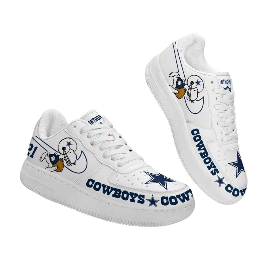 Dallas Cowboys Nfl Snoopy Personalized Air Force 1 Low Top Shoes For Men Women