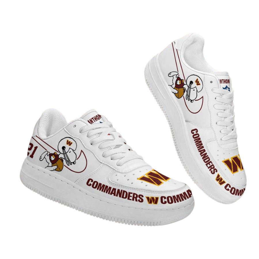 Washington Commanders Nfl Snoopy Personalized Air Force 1 Low Top Shoes For Men Women