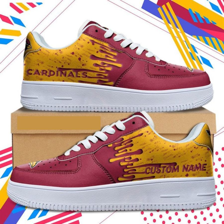 Arizona Cardinals Nfl Dripping Color Pattern Personalized Sneaker For Men Women
