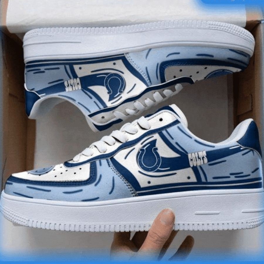 Indianapolis Colts Nfl Personalized Air Force 1 Sneaker Trending For Men Women