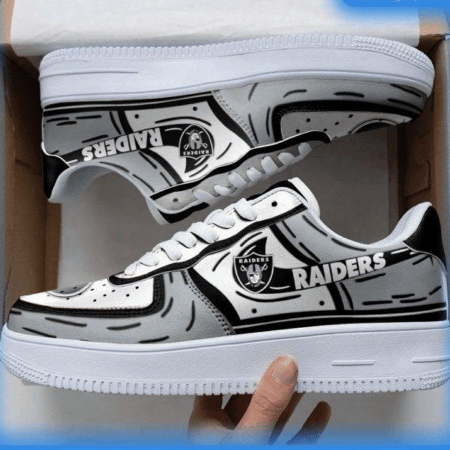 Las Vegas Raiders Nfl Air Force 1 Sneaker Trending For Men Women