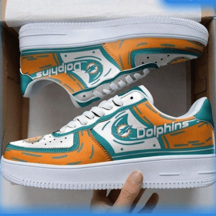 Miami Dolphins Nfl Air Force 1 Sneaker Trending For Men Women