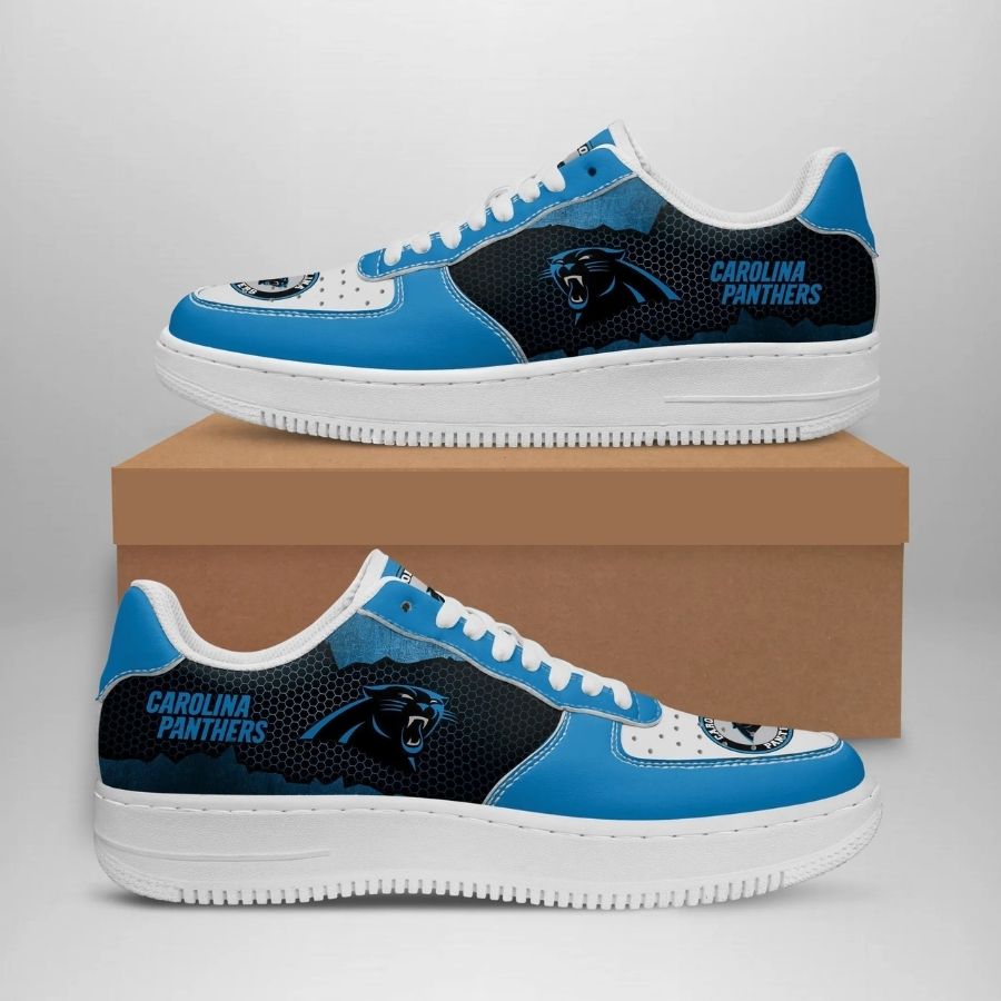 Carolina Panthers Air Force 1 Sneakers 01 For Men Women