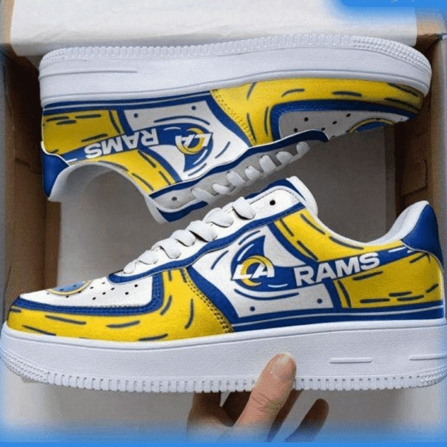 Los Angeles Rams Nfl Air Force 1 Sneaker Trending For Men Women
