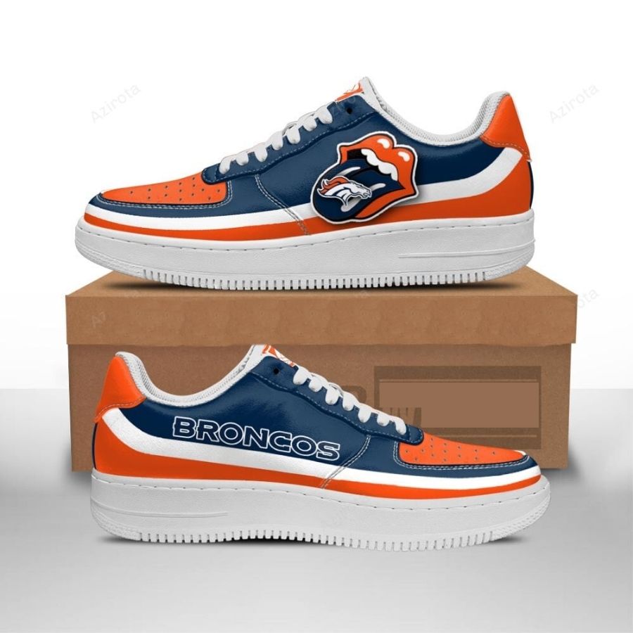 Denver Broncos Air Force 1 Sneakers Custom Force Shoes Sexy Lips For Men Women