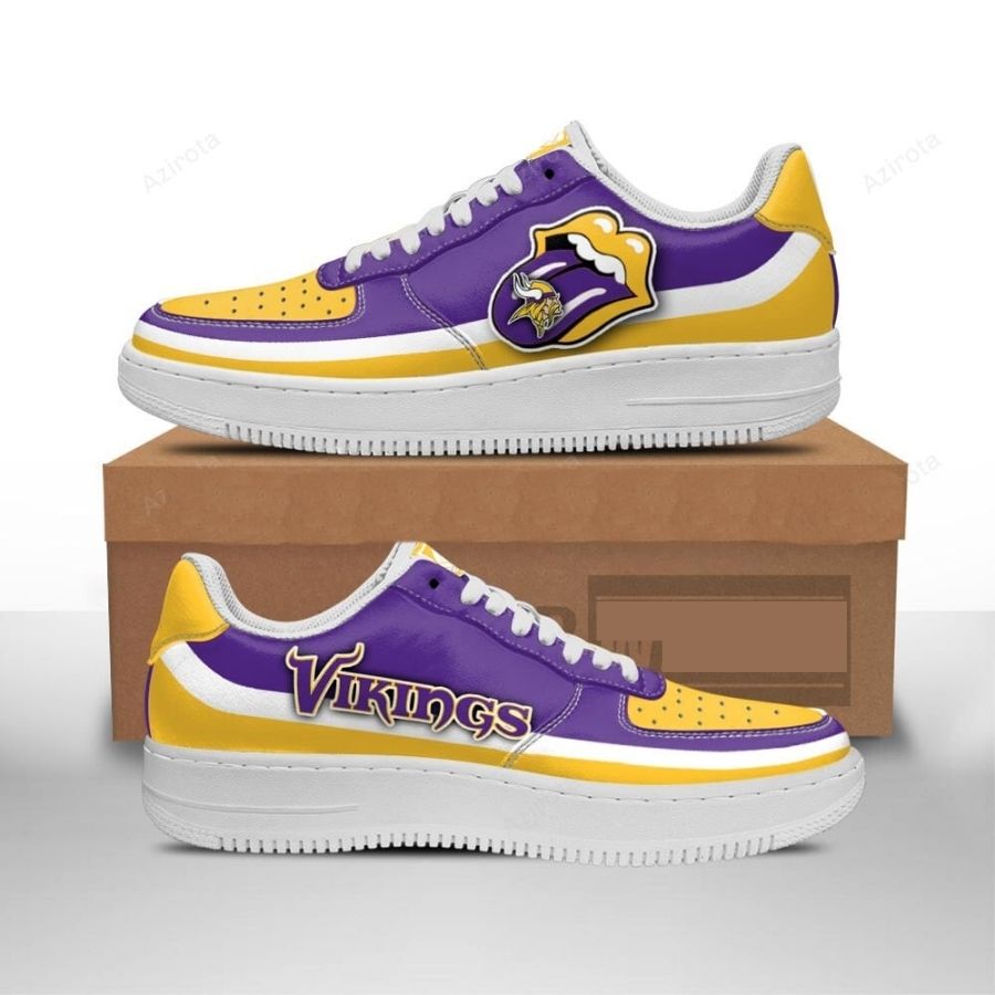 Minnesota Vikings Air Force 1 Sneakers Custom Force Shoes Sexy Lips For Men Women