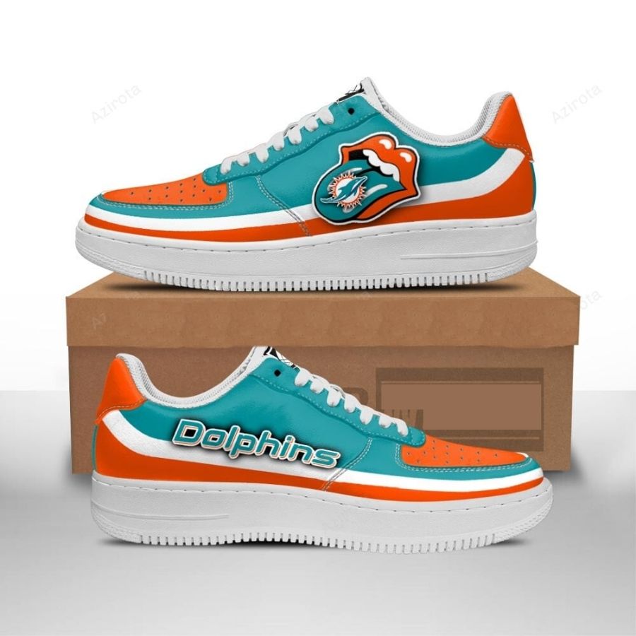 Miami Dolphins Air Force 1 Sneakers Custom Force Shoes Sexy Lips For Men Women