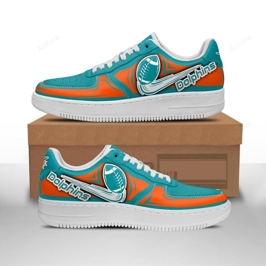 Miami Dolphins Air Force 1 Shoes Custom Sneakers For Men Women