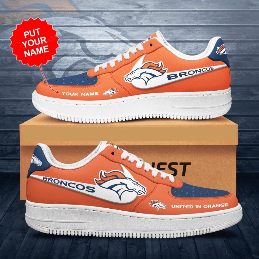 Personalized Denver Broncos Air Force 1 Sneaker For Men Women