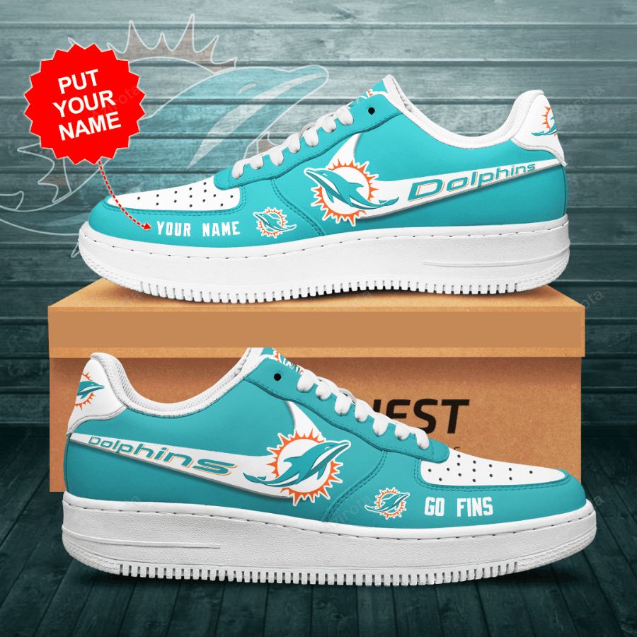 Personalized Miami Dolphins Air Force 1 Sneaker For Men Women