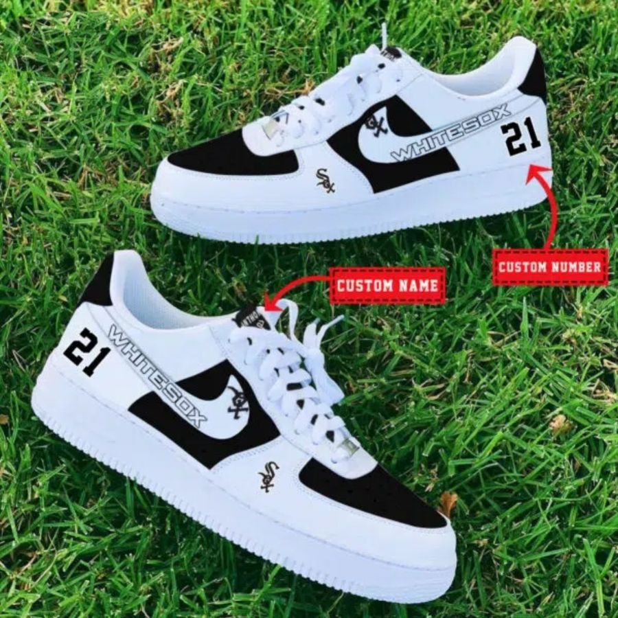 Chicago White Sox Mlb Custom Name And Number Air Force 1 Sneaker For Men Women