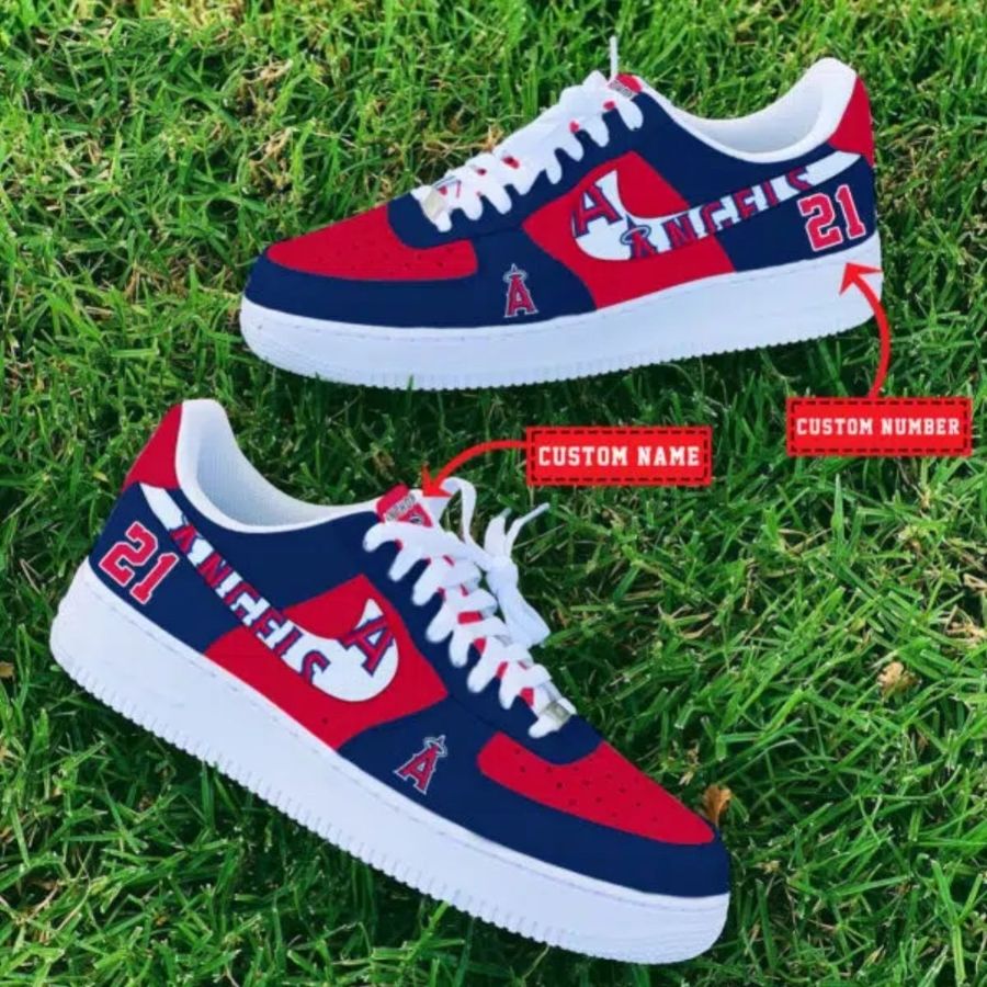 Kansas City Royals Mlb Custom Name And Number Air Force 1 Sneaker For Men Women