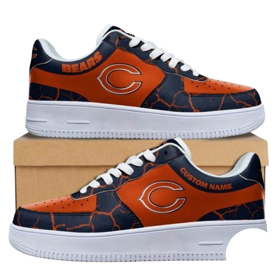 Custom Nfl Chicago Bears Air Force 1 Shoes Sneaker Football Shoes For Fans For Men Women