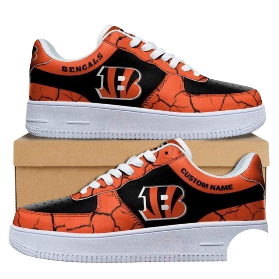 Custom Nfl Cincinnati Bengals Air Force 1 Shoes Sneaker Football Shoes For Fans For Men Women