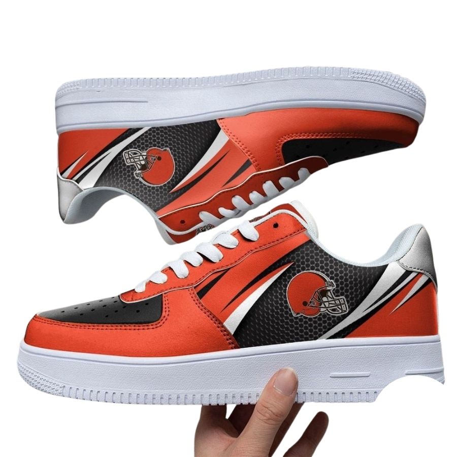 Nfl Cleveland Browns Air Force 1 Shoes Sleek Air Force 1 Fashion For Men Women