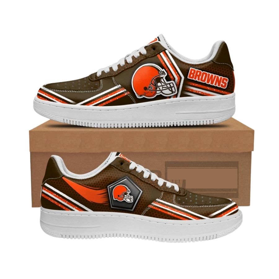 Nfl Cleveland Browns Air Force 1 Shoes Air Sneakers For Fans For Men Women