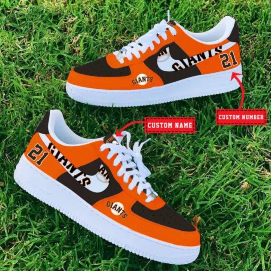 San Francisco Giants Mlb Custom Name And Number Air Force 1 Sneaker For Men Women