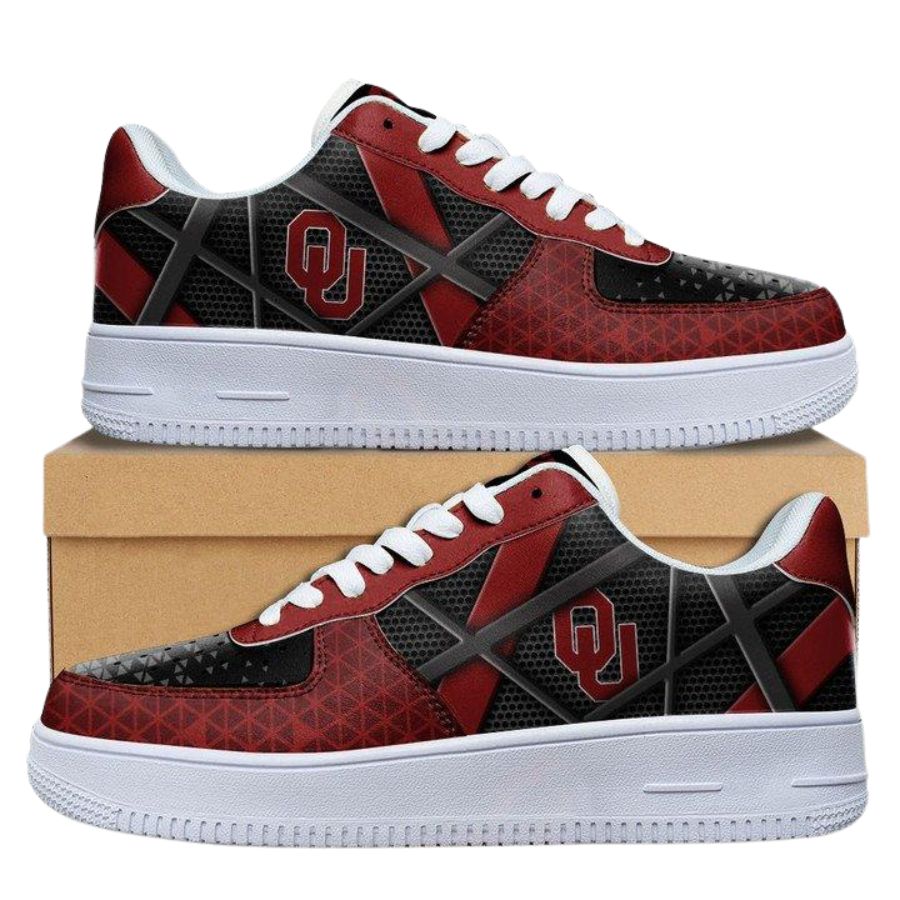 Oklahoma Sooners Ncaa Air Force 1 Sneaker Shoes For Men Women