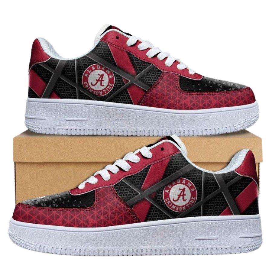 Alabama Crimson Tide Ncaa Air Force 1 Sneaker Shoes For Men Women