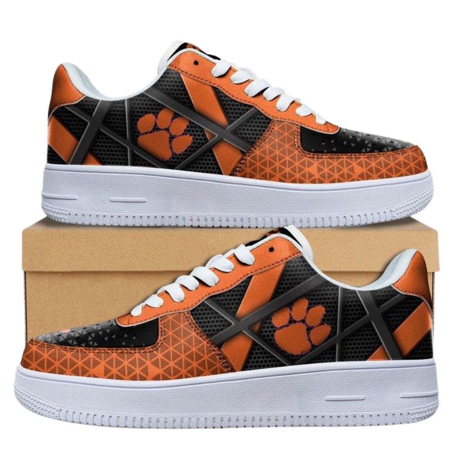 Clemson Tigers Ncaa Air Force 1 Sneaker Shoes For Men Women