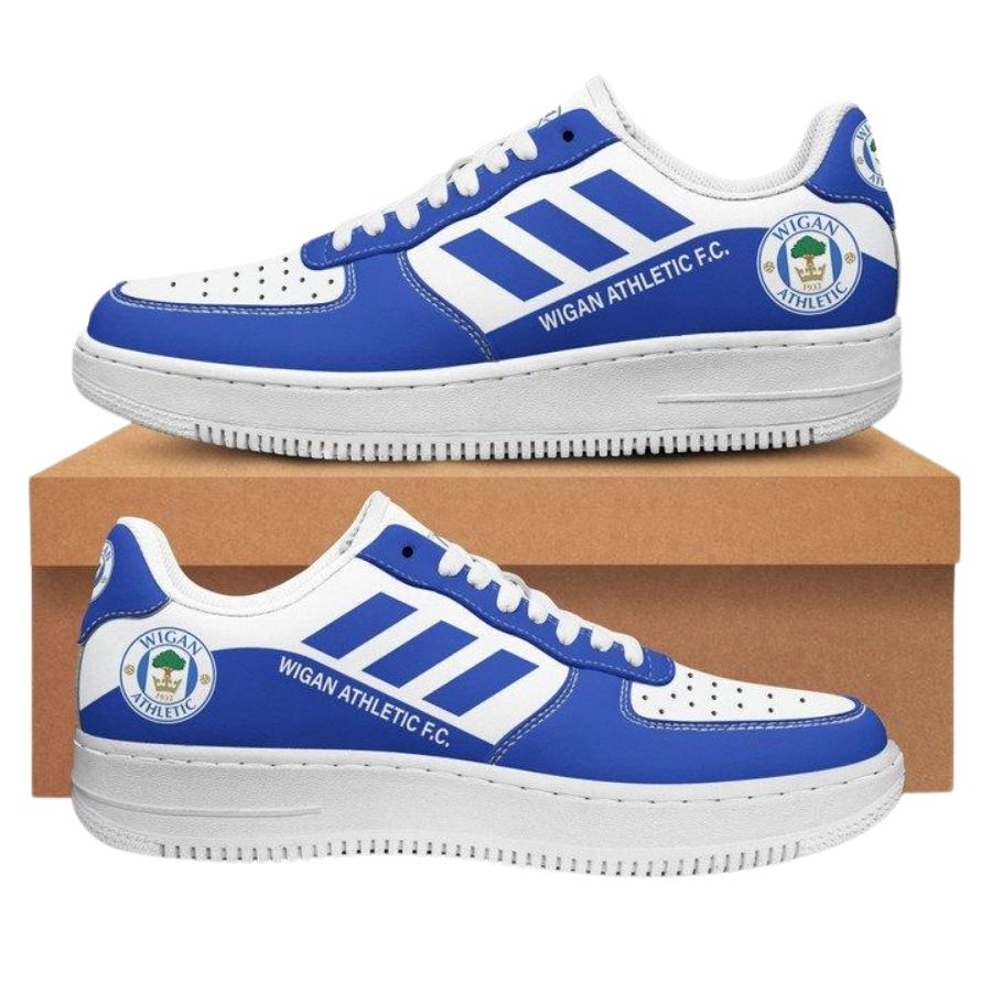 Wigan Athletic F.C Air Force 1 Sneaker Shoes For Men Women