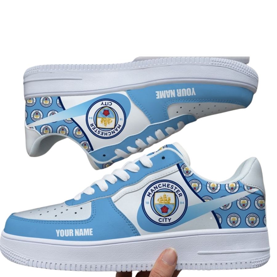 Personalized Name Epl Manchester City Fc Custom Nike Air Force 1 For Men Women