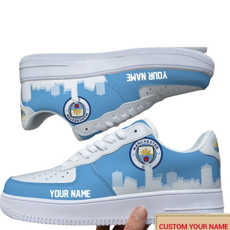 Personalized Name Epl Manchester City Custom Nike Air Force 1 For Men Women