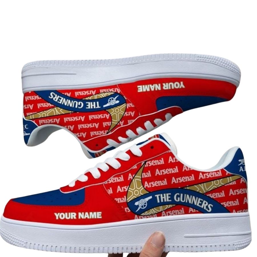 Epl Arsenal Logo Custom Nike Air Force 1 For Men Women